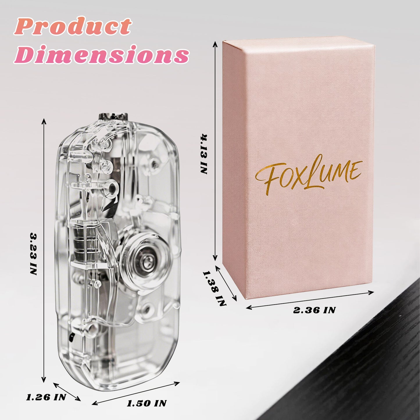 Transparent Decompression Windproof Lighter with DIY Stickers&Gift Box(No Gas)