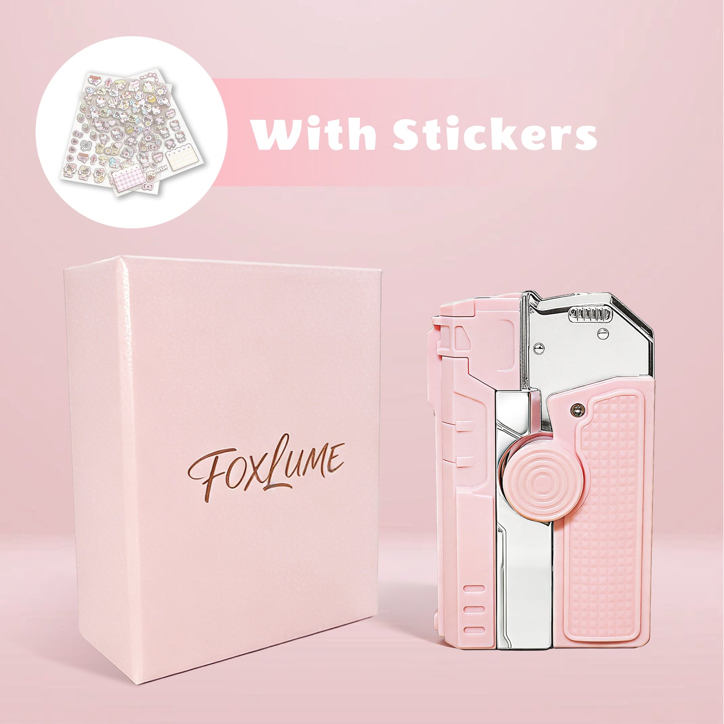 Ladies's  Fingertip Gyroscope Butane Lighter-Metallic Texture, Elegant Gifts [Without Butane]