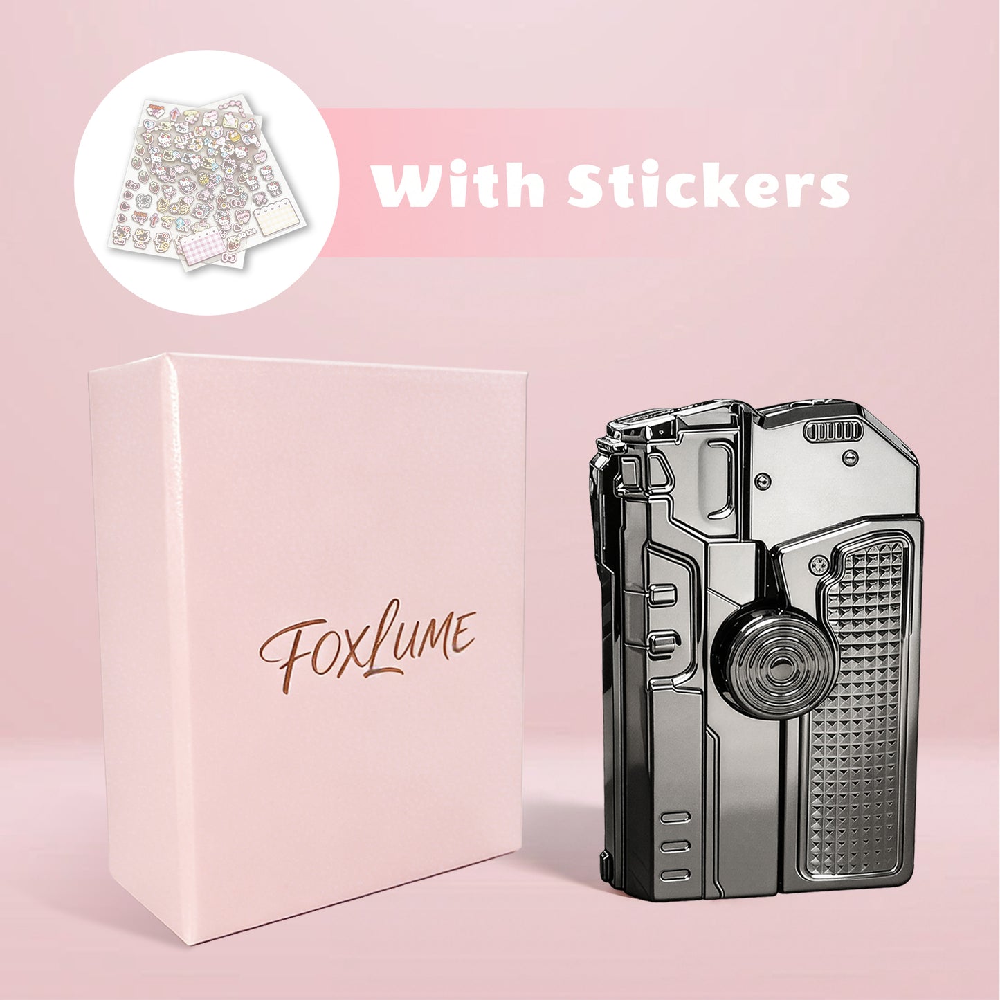 Ladies's  Fingertip Gyroscope Butane Lighter-Metallic Texture, Elegant Gifts [Without Butane]