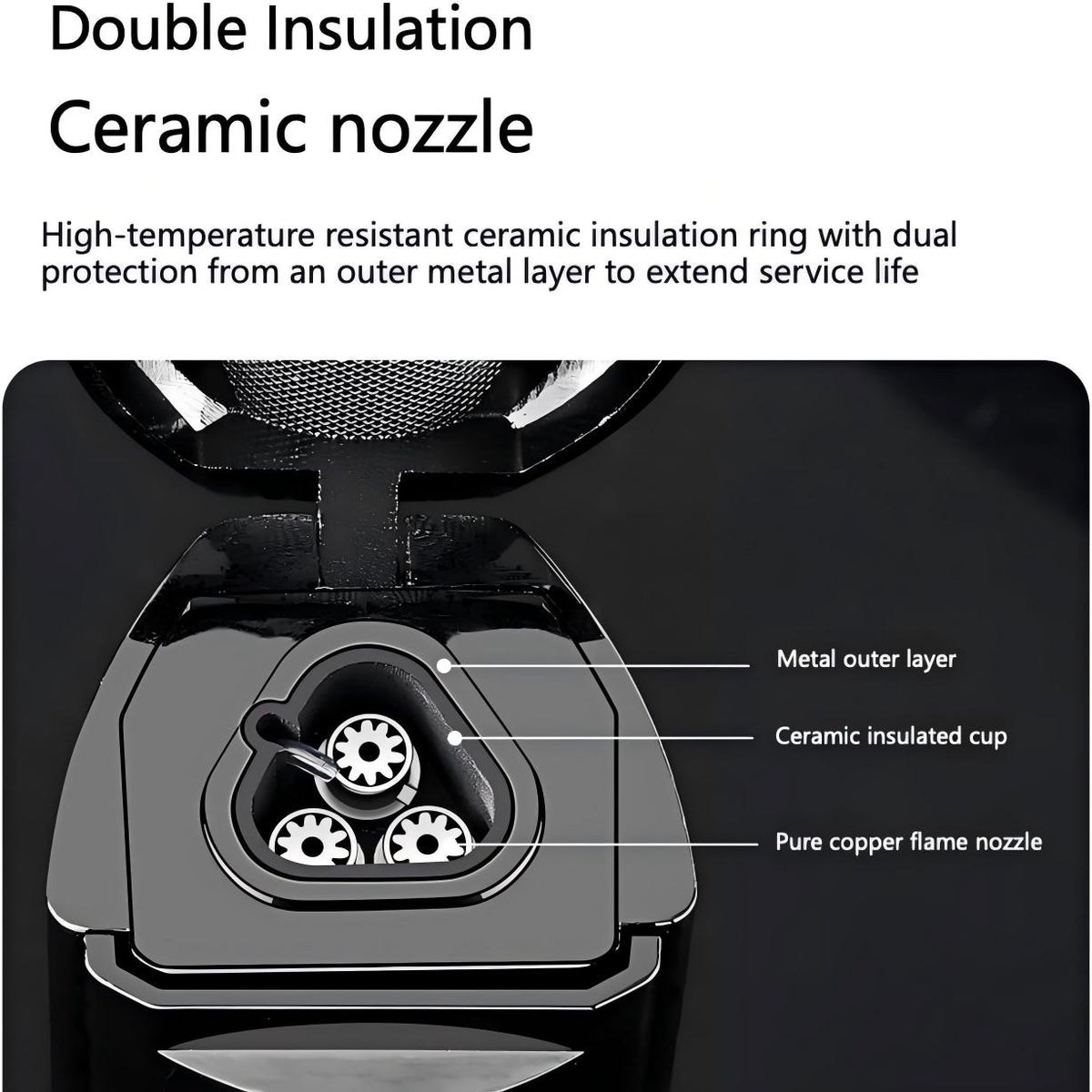 4-in-1 Cigar Torch Lighter Set with V Cutter, Punch and Holder, Windproof Triple Jet Refillable Butane Lighter Kit with Present Box, Adjustable Flame (Gas Not Included)