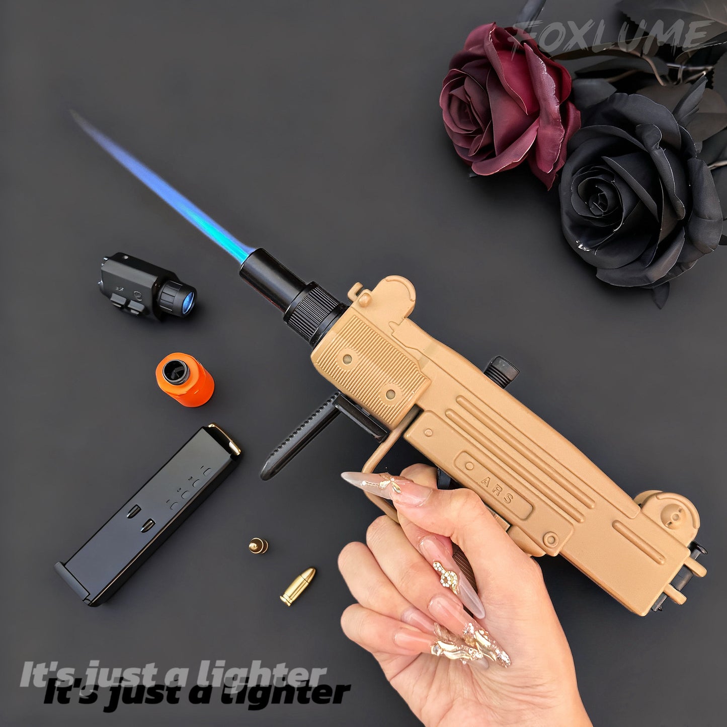 [FoxLume] Uzi Windproof Butane Lighter