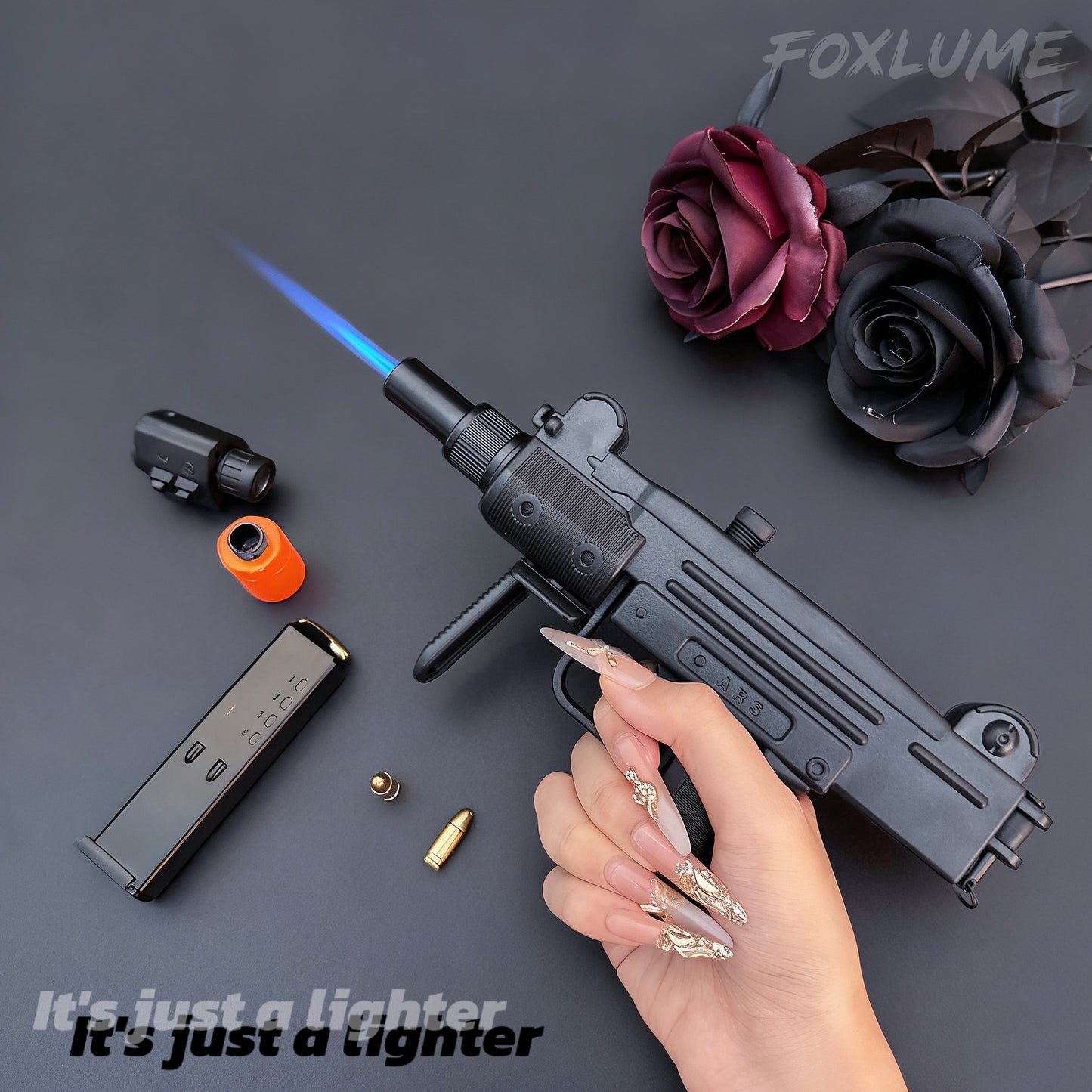 [FoxLume] Uzi Windproof Butane Lighter