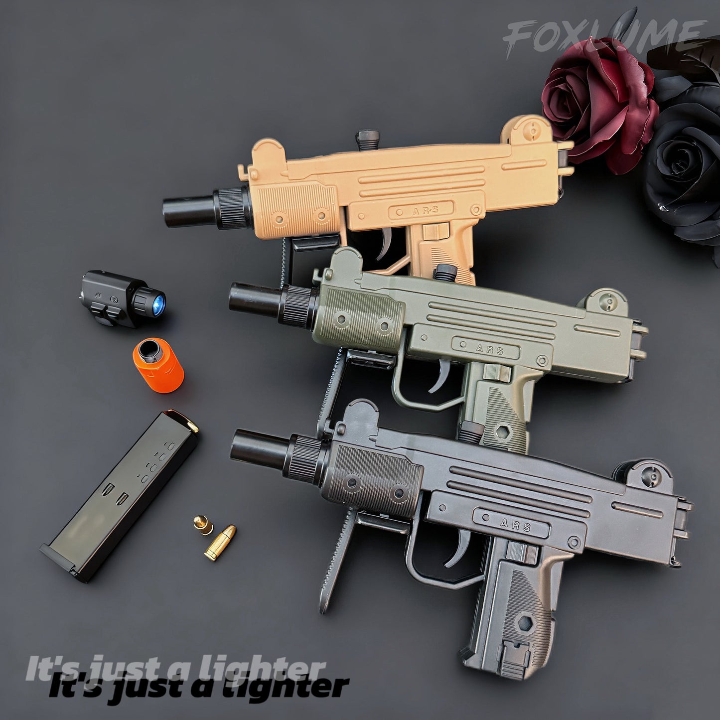 [FoxLume] Uzi Windproof Butane Lighter