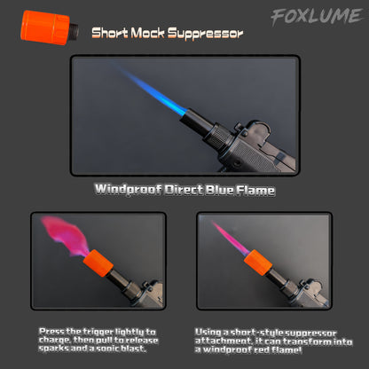 [FoxLume] Uzi Windproof Butane Lighter