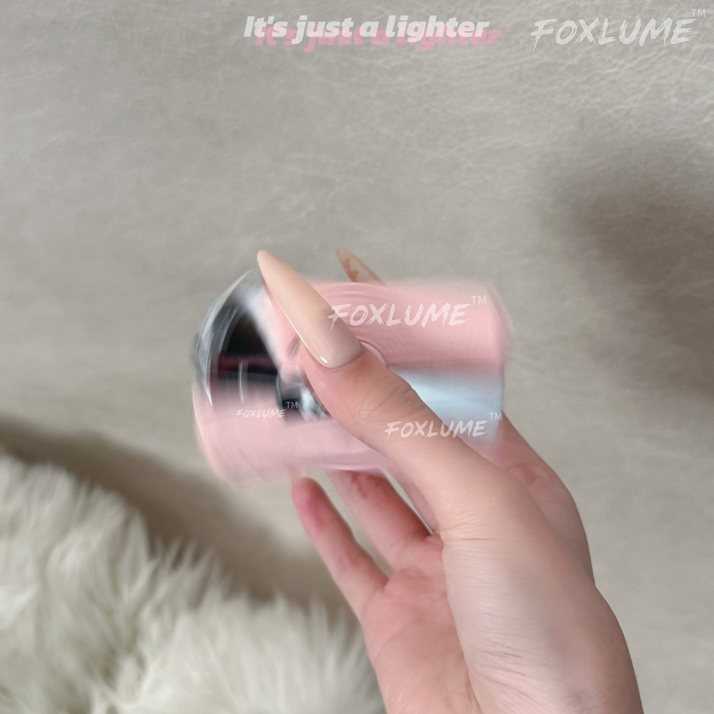 Elegant Fidget Lighter:-Foldable Windproof Flame with Gyroscope for Stress Relief