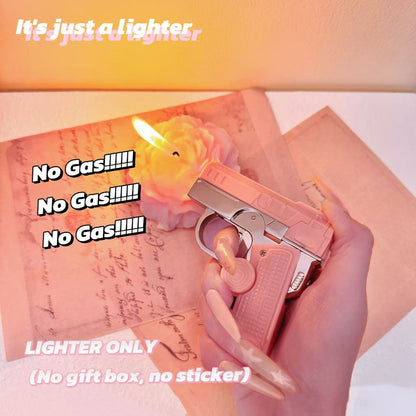Elegant Fidget Lighter:-Foldable Windproof Flame with Gyroscope for Stress Relief