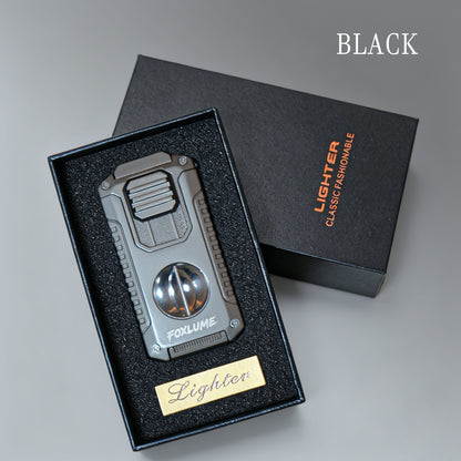 Foxlume | 5-in-1 Triple-Jet Cigar Torch Lighter & EDC Pocket Tool