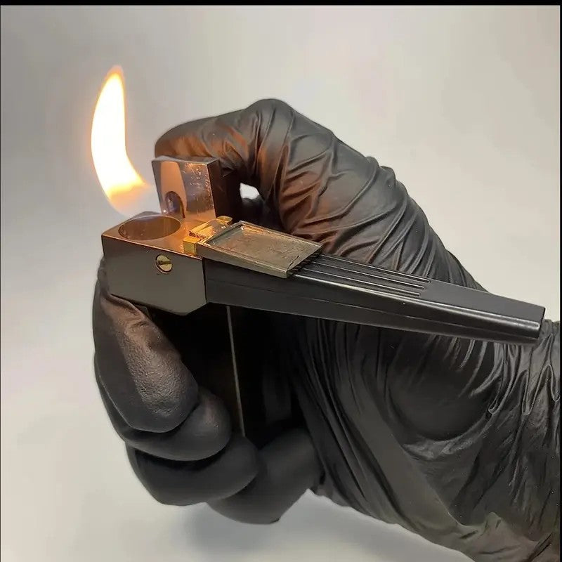 [Foxlume]Windproof 2 in 1  Lighter Refillable Folding with Adjustable Flame .  Refill Hook,  Replacement Filter,Outdoor Adventures.(Not inflated)