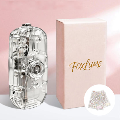Transparent Decompression Windproof Lighter with DIY Stickers&Gift Box(No Gas)