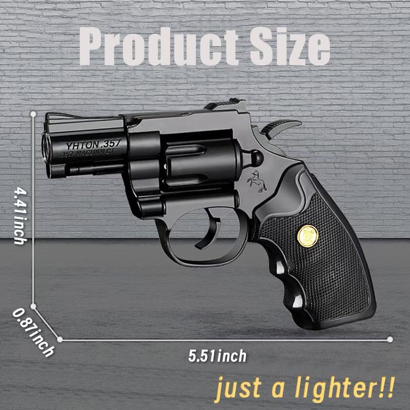Foxlume Revolver Windproof Metal Lighter | Adjustable & Refilable | Fuel Not Included